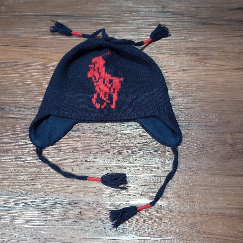 Polo by Ralph Lauren Blue Label Big Pony Lambswool Beanie